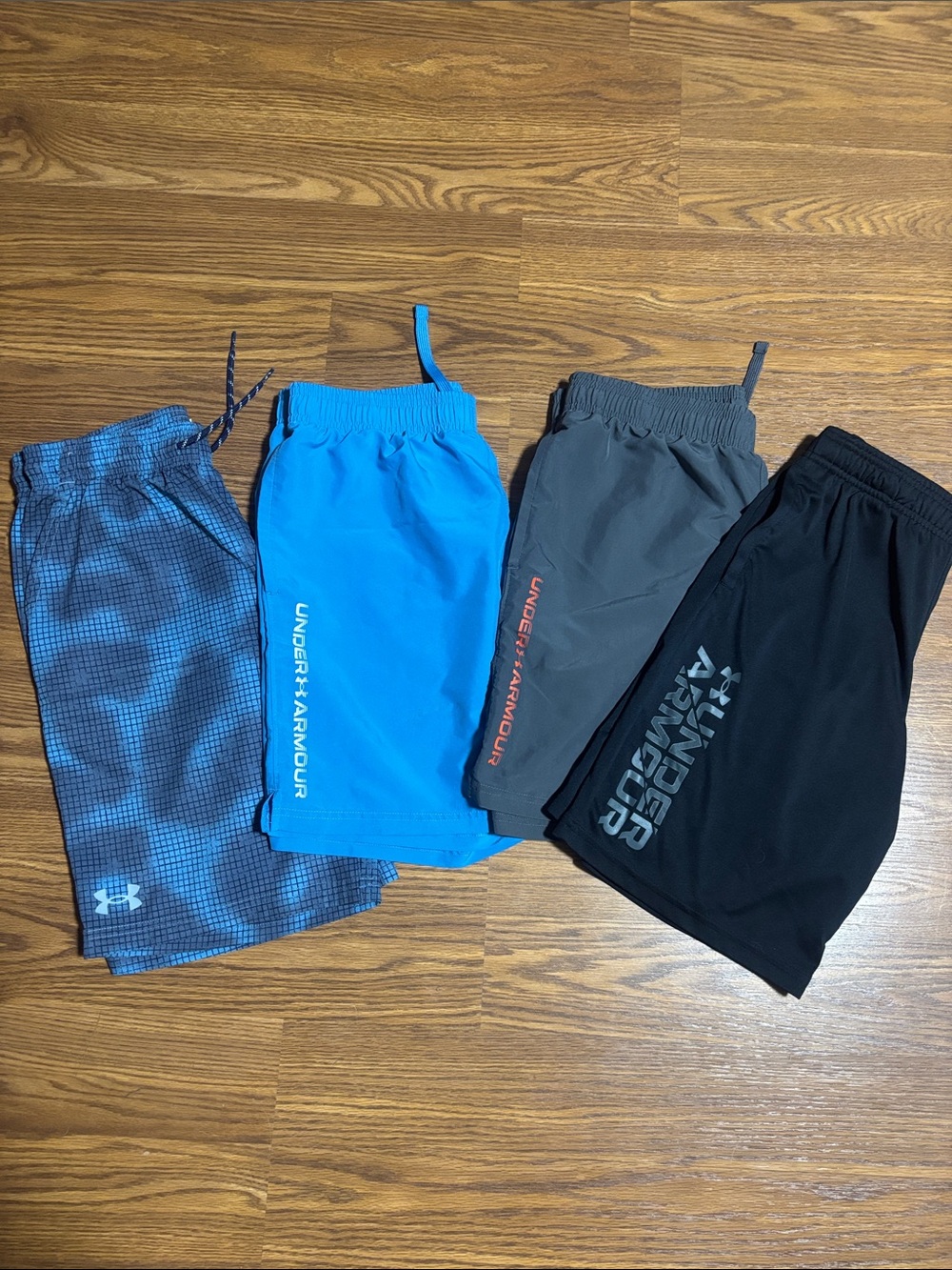 Under Armour Boys' Athletic Shorts - Blue, Gray, Black